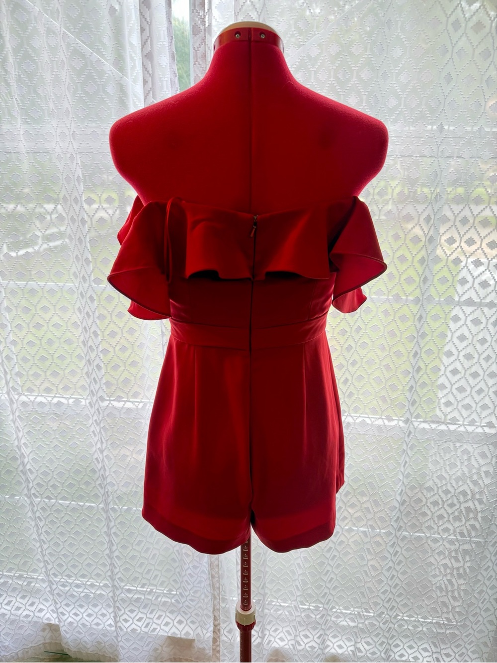 JayGodfrey Red Bianca Romper - Picture 3 of 10